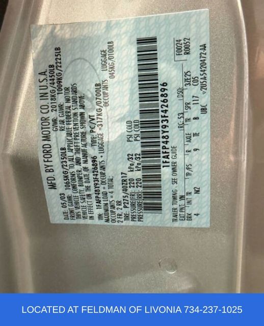 Used 2003 Ford Mustang For Sale in Livonia, MI