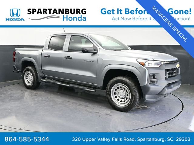 Sterling Gray Metallic 2025 Chevrolet Colorado Work Truck Crew Cab RWD Pickup Truck 4X2 8-Speed Automatic