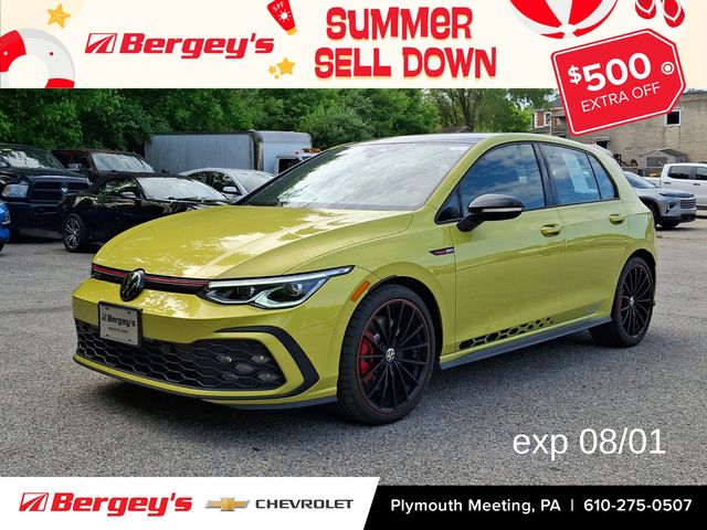Yellow 2023 Volkswagen Golf GTI Hatchback Front-Wheel Drive 7-Speed Dual Clutch