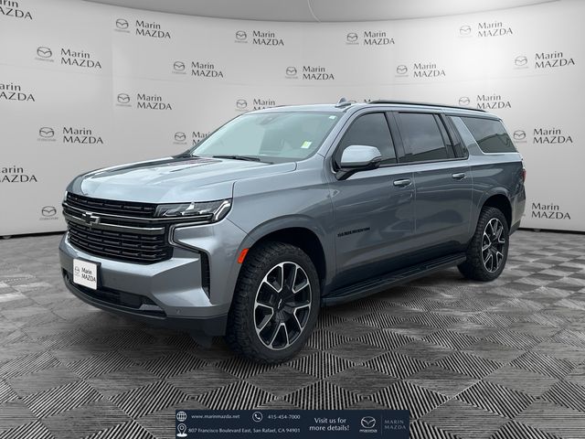 Gray (Satin Steel Metallic) 2022 Chevrolet Suburban SUV / Crossover Four-Wheel Drive