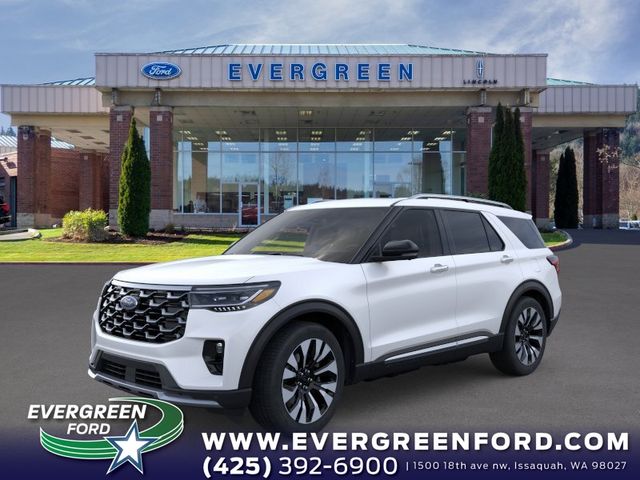 Star White Metallic Tri-Coat 2026 Ford Explorer SUV / Crossover All-Wheel Drive Automatic