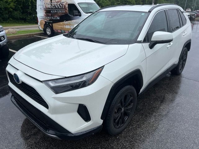 White (Blizzard Pearl) 2022 Toyota RAV4 Hybrid SUV / Crossover All-Wheel Drive Continuously Variable Transmission