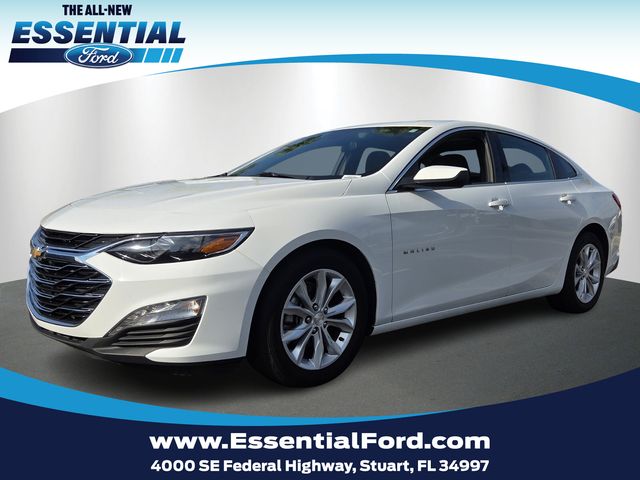 Summit White 2023 Chevrolet Malibu LT with 1LT FWD Sedan Front-Wheel Drive Continuously Variable Transmission