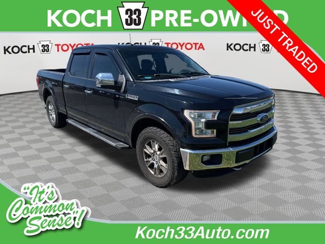 Shadow Black 2016 Ford F-150 Lariat SuperCrew LB 4WD Pickup Truck Four-Wheel Drive 6-Speed Automatic