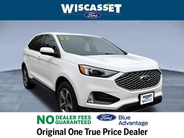 Star White Metallic Tri-Coat 2023 Ford Edge SEL AWD SUV / Crossover All-Wheel Drive 8-Speed Automatic