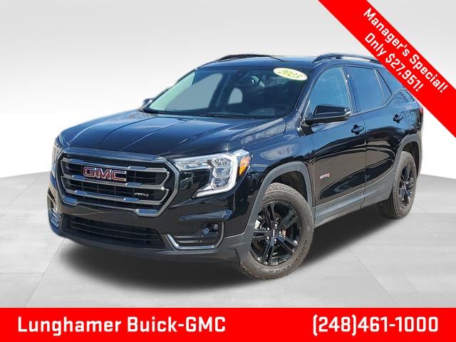 Black (Ebony Twilight Metallic) 2023 GMC Terrain AT4 AWD SUV / Crossover All-Wheel Drive 9-Speed Automatic