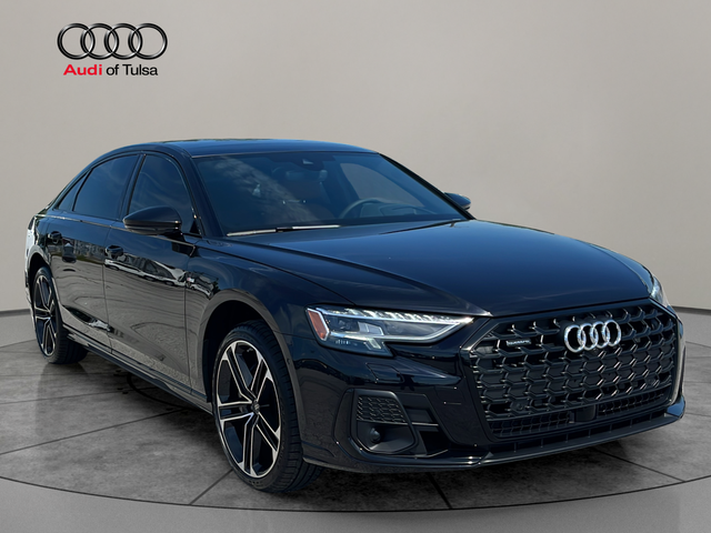 Sebring Black Crystal Effect 2026 Audi A8 L quattro 55 TFSI Sedan All-Wheel Drive 8-Speed Automatic