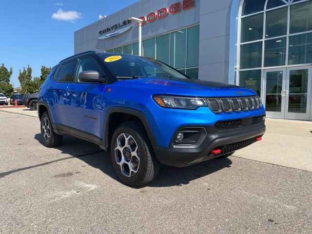 2022 Jeep Compass Trailhawk - Laser Blue Pearlcoat exterior view 3