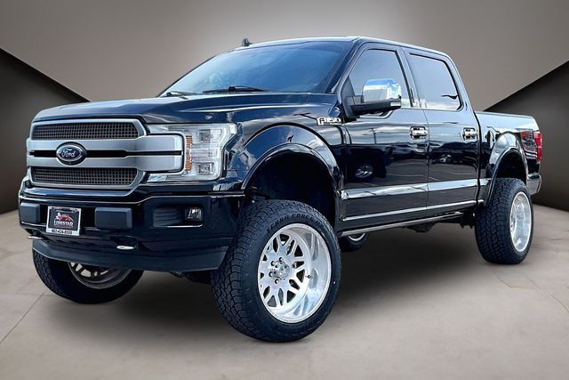 Shadow Black 2018 Ford F-150 Platinum SuperCrew 4WD Pickup Truck Four-Wheel Drive Automatic