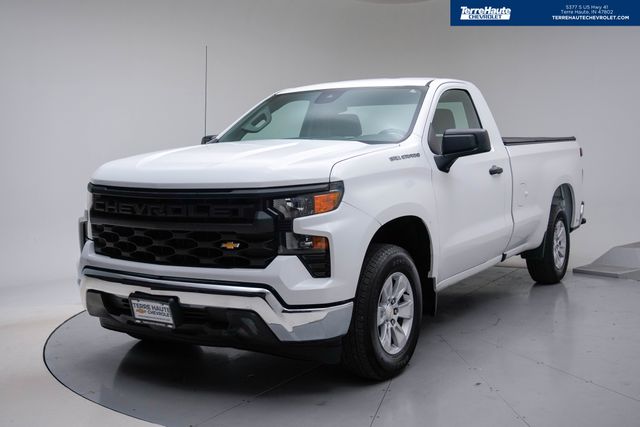Summit White 2023 Chevrolet Silverado 1500 Work Truck Regular Cab LB RWD Pickup Truck 4X2 Automatic