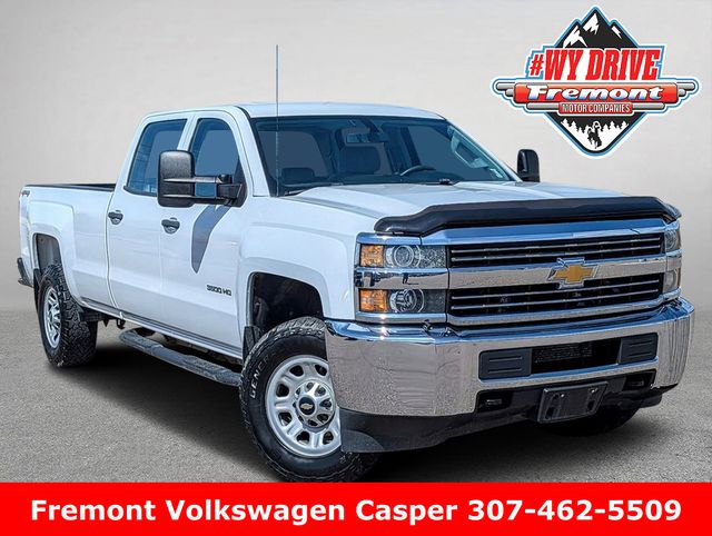 Summit White 2015 Chevrolet Silverado 3500HD Work Truck Crew Cab 4WD Pickup Truck Four-Wheel Drive 6-Speed Automatic Overdrive