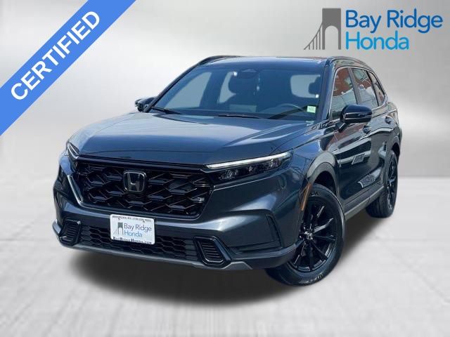Meteorite Gray Metallic 2025 Honda CR-V Hybrid Sport-L AWD SUV / Crossover All-Wheel Drive Continuously Variable Transmission