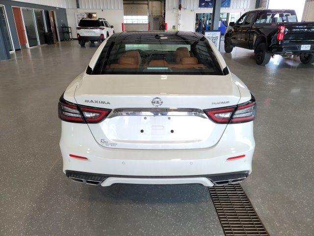 2019 Pearl White Tricoat Nissan Maxima Platinum FWD Sedan