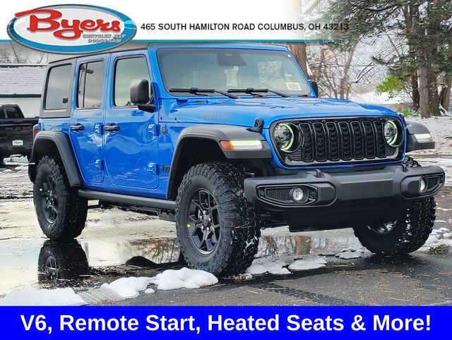 Hydro Blue Pearl Coat 2026 Jeep Wrangler SUV / Crossover Four-Wheel Drive 8-Speed Automatic