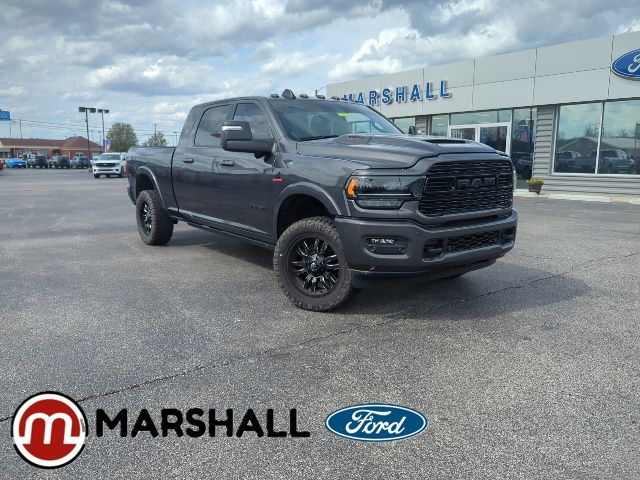 Gray (Granite Crystal Metallic Clearcoat) 2023 RAM 2500 Limited Mega Cab 4WD Pickup Truck Four-Wheel Drive 6-Speed Automatic