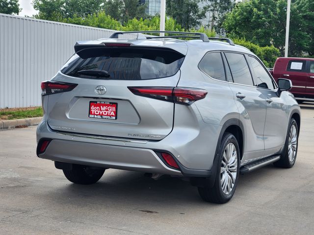 2025 Toyota Highlander Platinum Silver at Joe Myers Mazda Kia