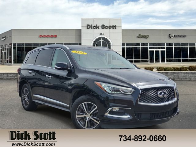 Black Obsidian 2019 INFINITI QX60 Luxe AWD SUV / Crossover All-Wheel Drive Continuously Variable Transmission