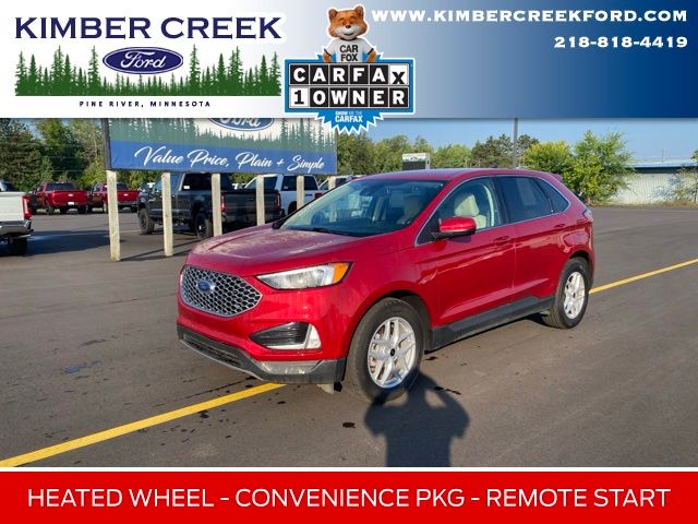 Rapid Red Metallic Tinted Clearcoat 2024 Ford Edge SUV / Crossover All-Wheel Drive 8-Speed Automatic