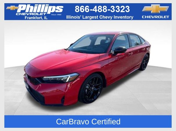 Rallye Red 2026 Honda Civic Sport FWD Sedan Front-Wheel Drive Continuously Variable Transmission