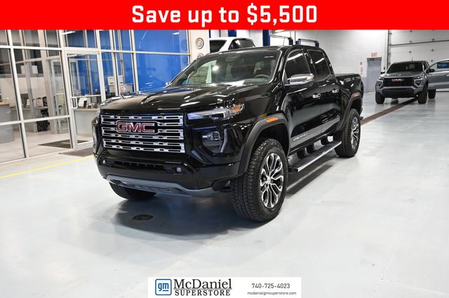 Onyx Black 2026 GMC Canyon Denali Crew Cab 4WD Pickup Truck Four-Wheel Drive 8-Speed Automatic