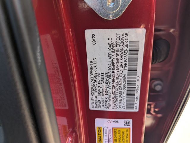2024 Honda Accord EX Red at Big Star Buick GMC
