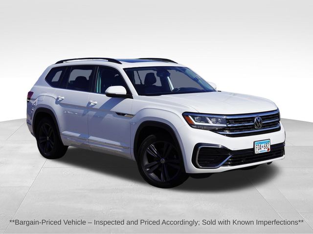 Pure White 2021 Volkswagen Atlas SUV / Crossover All-Wheel Drive 8-Speed Automatic