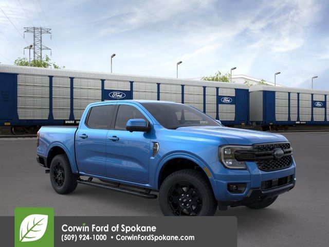 Blue Metallic 2026 Ford Ranger Lariat SuperCrew 4WD Pickup Truck Four-Wheel Drive Automatic