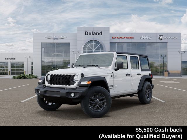 Bright White Clearcoat 2026 Jeep Wrangler Sport S 4-Door 4WD SUV / Crossover Four-Wheel Drive 8-Speed Automatic