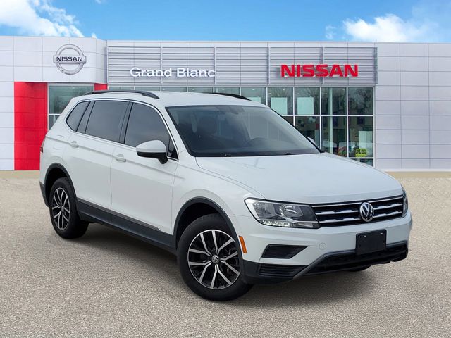Pure White 2021 Volkswagen Tiguan SE 4Motion SUV / Crossover All-Wheel Drive 8-Speed Automatic