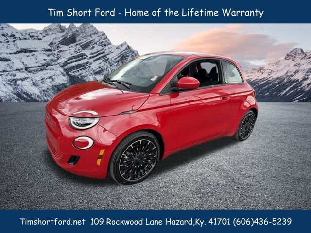 Red 2024 FIAT 500e Hatchback 1-Speed Automatic