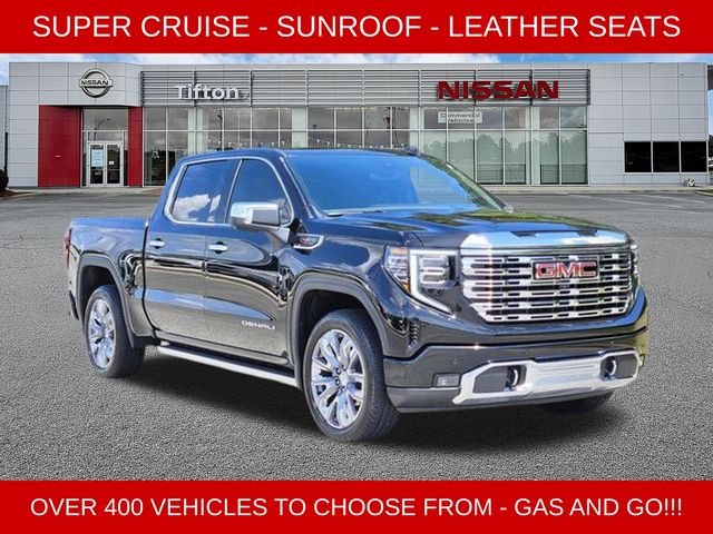 Onyx Black 2025 GMC Sierra 1500 Denali Crew Cab 4WD Pickup Truck Four-Wheel Drive Automatic
