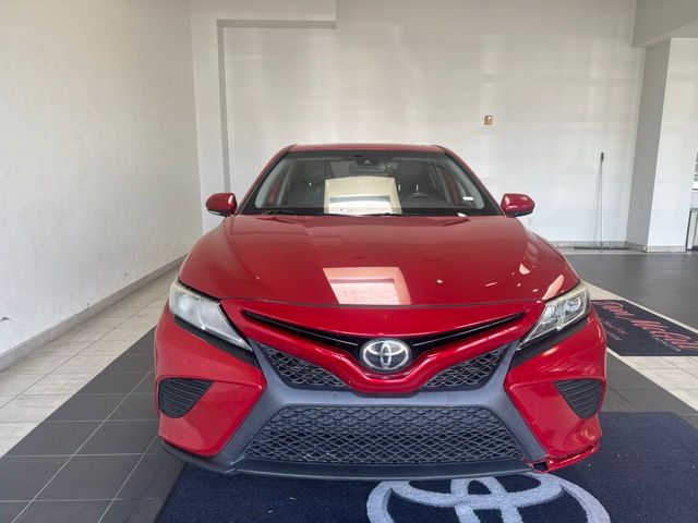 2019 Toyota Camry SE Red at Don McGill Toyota