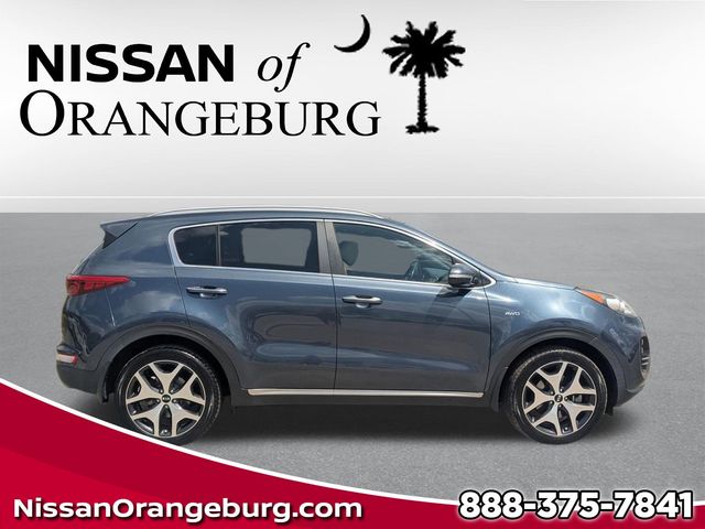 Pacific Blue 2017 Kia Sportage SX Turbo AWD SUV / Crossover All-Wheel Drive 6-Speed Automatic