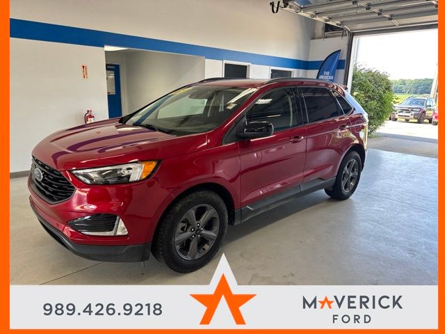 Rapid Red Metallic Tinted Clearcoat 2024 Ford Edge SUV / Crossover All-Wheel Drive 8-Speed Automatic
