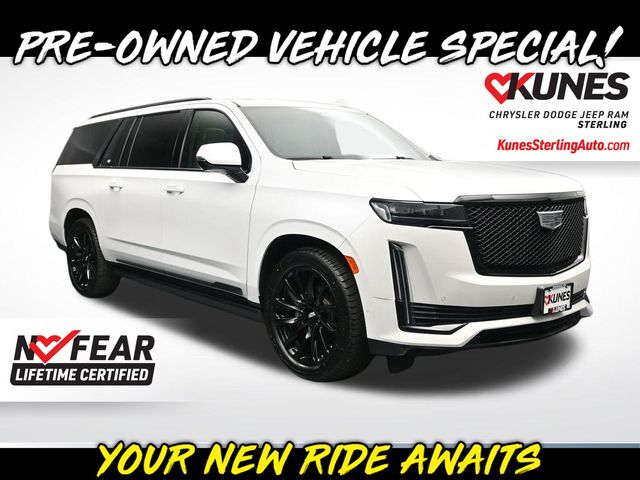 White 2023 Cadillac Escalade ESV SUV / Crossover Four-Wheel Drive Automatic