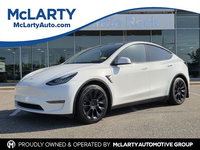 Pearl White Multi-Coat 2023 Tesla Model Y SUV / Crossover All-Wheel Drive 1-Speed Automatic
