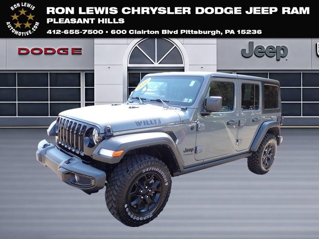 Sting-Gray Clearcoat 2022 Jeep Wrangler Unlimited Willys 4WD SUV / Crossover Four-Wheel Drive 8-Speed Automatic