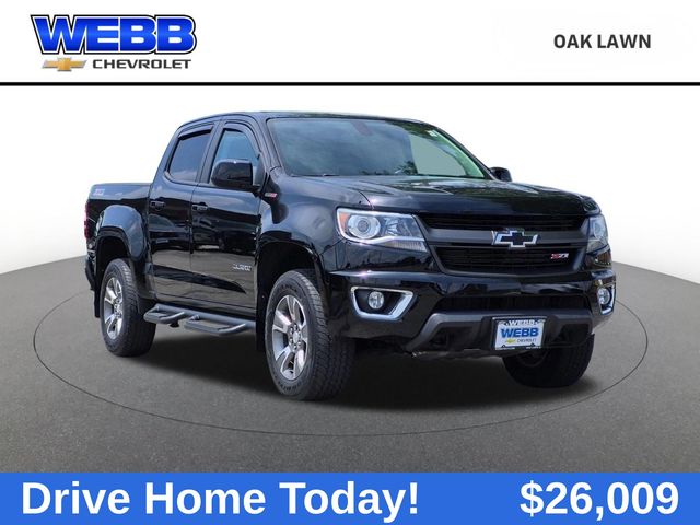 Black 2019 Chevrolet Colorado Z71 Crew Cab 4WD Pickup Truck Four-Wheel Drive 6-Speed Automatic