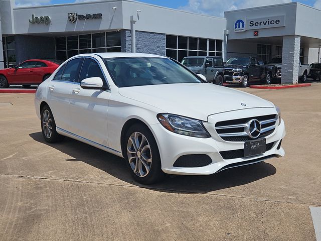 White 2015 Mercedes-Benz C-Class Sedan All-Wheel Drive 7-Speed Automatic