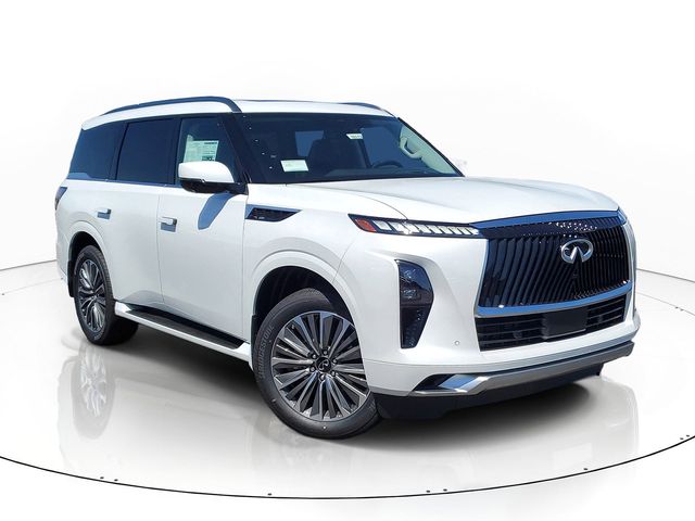 Radiant White 2026 INFINITI QX80 Luxe 4WD SUV / Crossover All-Wheel Drive 9-Speed Automatic