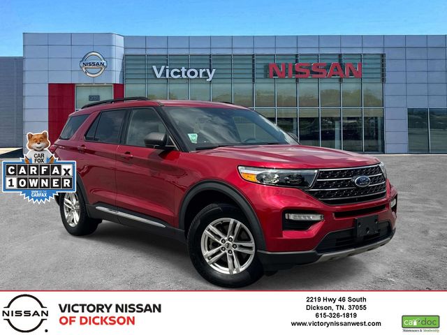 Red Metallic 2020 Ford Explorer SUV / Crossover All-Wheel Drive Automatic