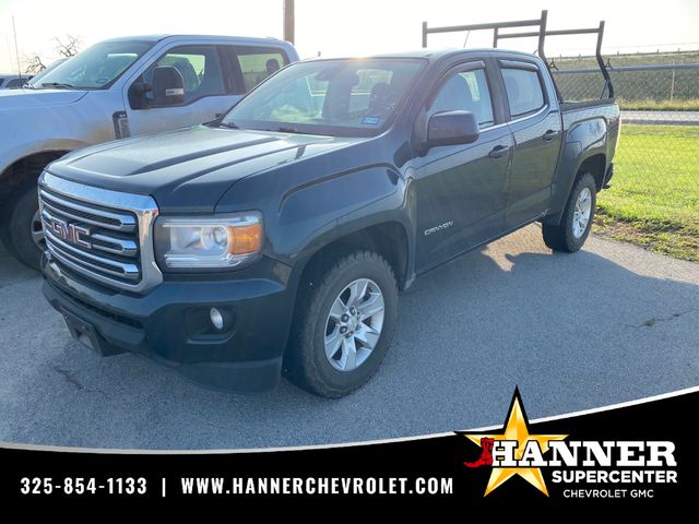 Dark Slate Metallic 2018 GMC Canyon SLE Crew Cab 4WD Pickup Truck Four-Wheel Drive 8-Speed Automatic