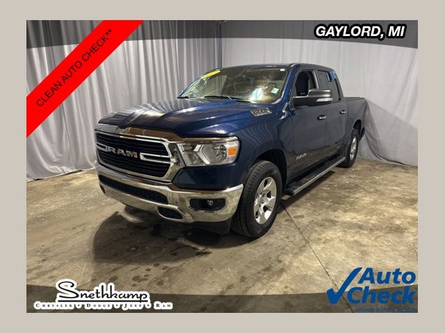 Patriot Blue Pearlcoat 2020 RAM 1500 Big Horn Crew Cab 4WD Pickup Truck Four-Wheel Drive 8-Speed Automatic