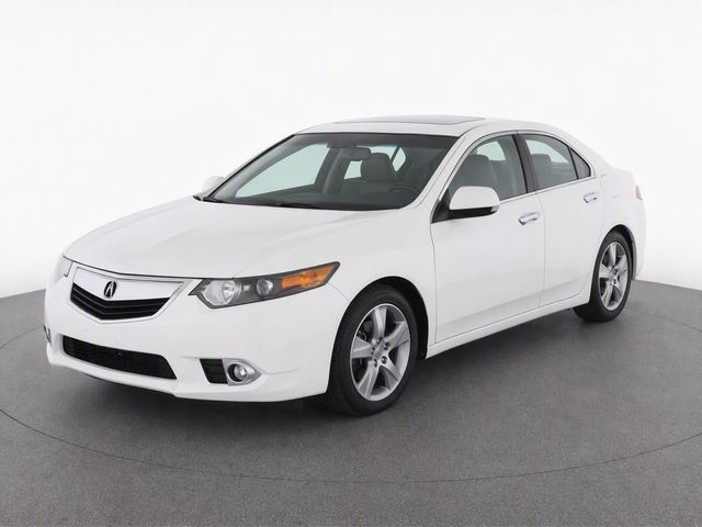 White 2012 Acura TSX Sedan Front-Wheel Drive 5-Speed Automatic