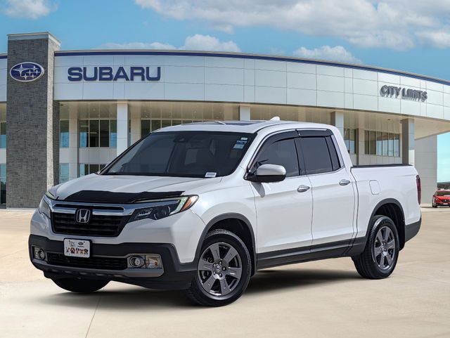 White 2020 Honda Ridgeline Pickup Truck All-Wheel Drive 9-Speed Automatic