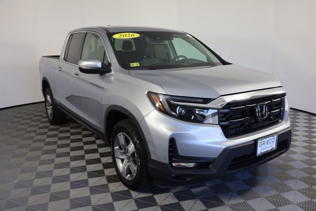 Silver 2026 Honda Ridgeline RTL AWD Pickup Truck All-Wheel Drive 9-Speed Automatic