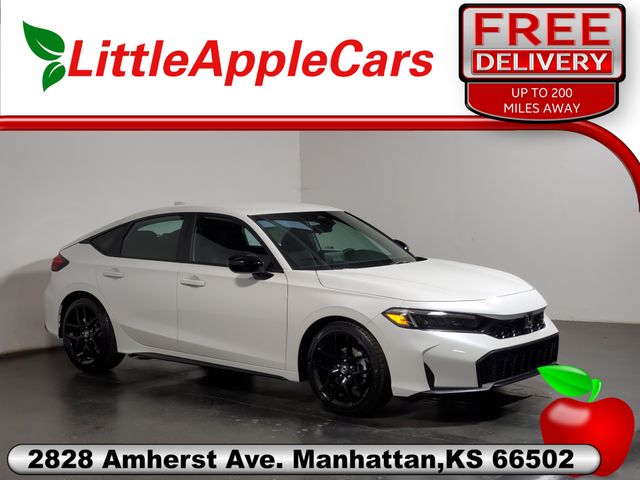 Platinum White Pearl 2026 Honda Civic Hatchback Hatchback Front-Wheel Drive Continuously Variable Transmission