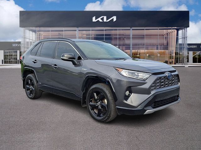Magnetic Gray Metallic 2019 Toyota RAV4 Hybrid SUV / Crossover All-Wheel Drive Continuously Variable Transmission