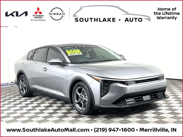 Steel Gray 2025 Kia K4 LXS FWD Sedan Front-Wheel Drive Continuously Variable Transmission