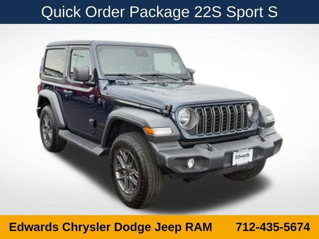 Fathom Blue Pearlcoat 2025 Jeep Wrangler SUV / Crossover Four-Wheel Drive 8-Speed Automatic